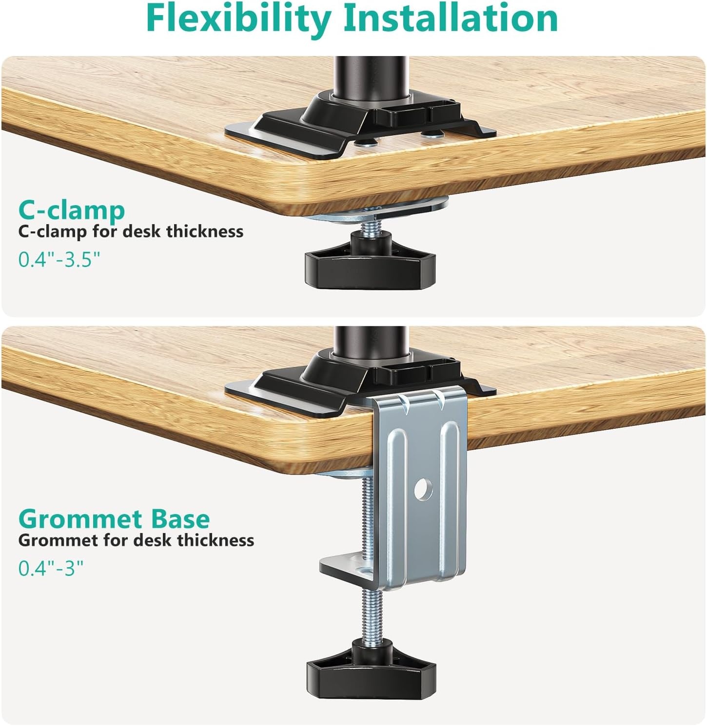 image:imageWALI Laptop Pole Mount Adjustable Laptop Arm Holder Fits 10156 Laptops 2in1 Full Motion Monitor Mount with Removable Tray VESA 75x75 or 100x100 mm Holds up to 154lbs011ARMLPN BlackBlack