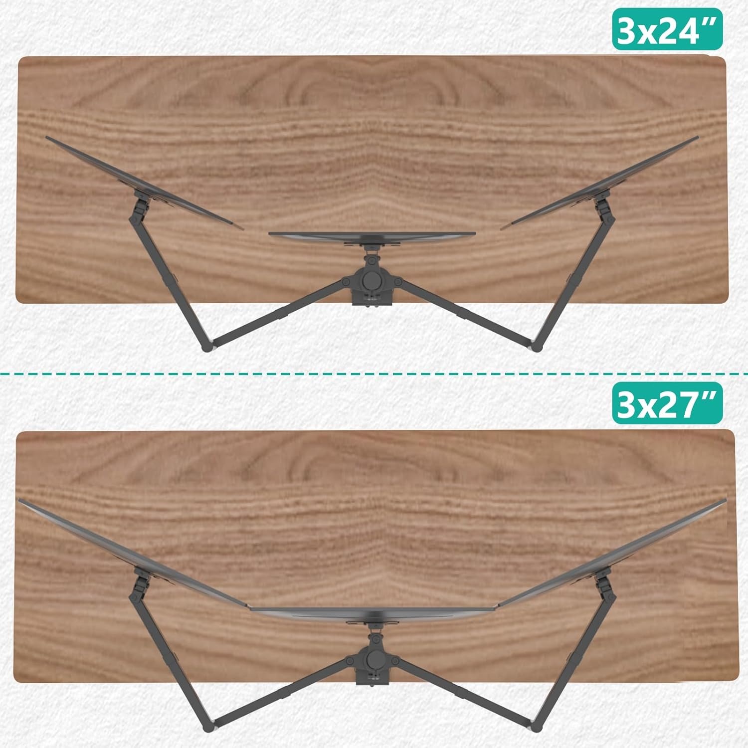 image:imageWALI Single Monitor Mount Monitors Desk Mount Single Monitor Arm Holds Screen Up to 32inch 22lbs Fully Adjustable Mount Designed for Home Office ApplicationM001S BlackTriple