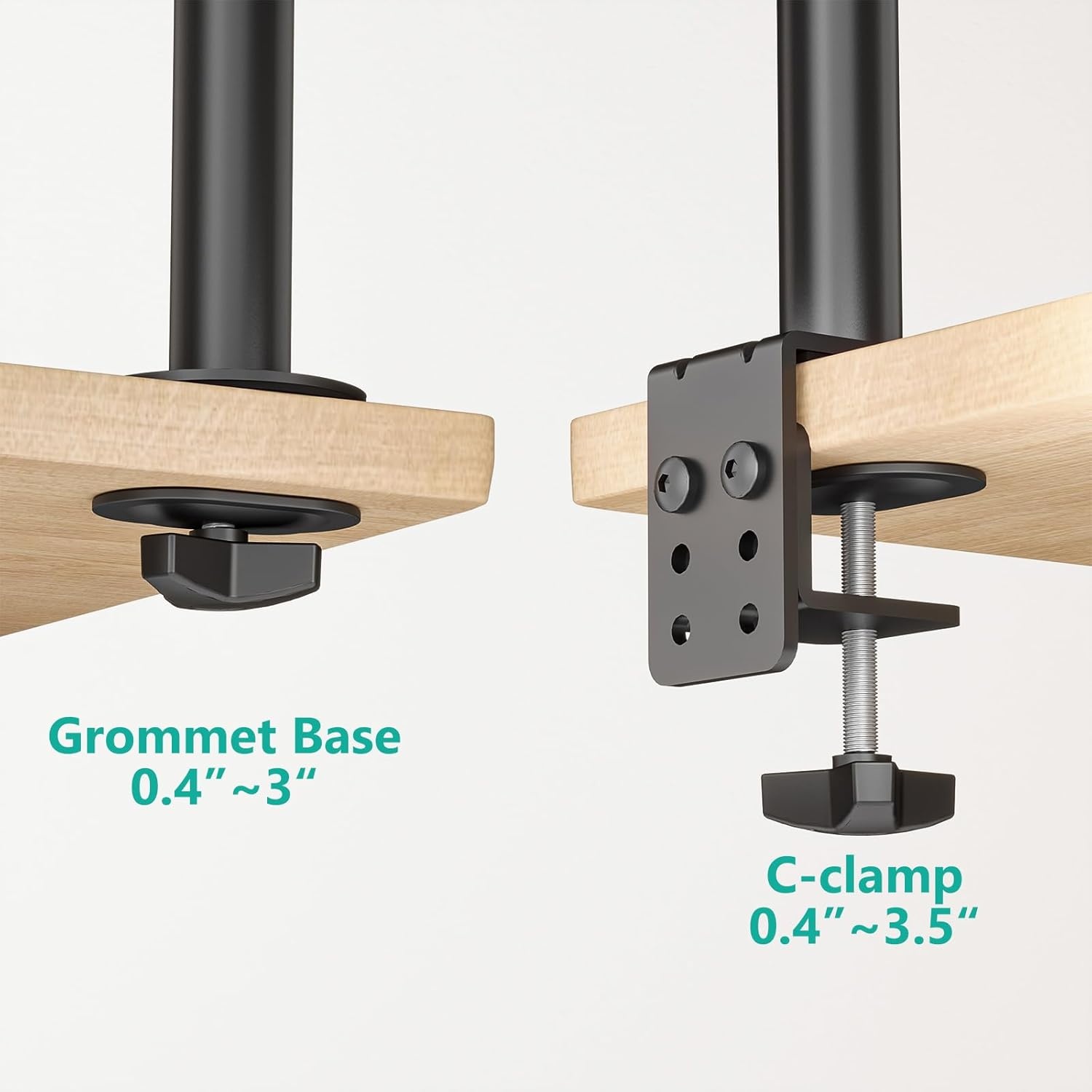 image:imageWALI Single Monitor Mount Monitors Desk Mount Single Monitor Arm Holds Screen Up to 32inch 22lbs Fully Adjustable Mount Designed for Home Office ApplicationM001S BlackSingle