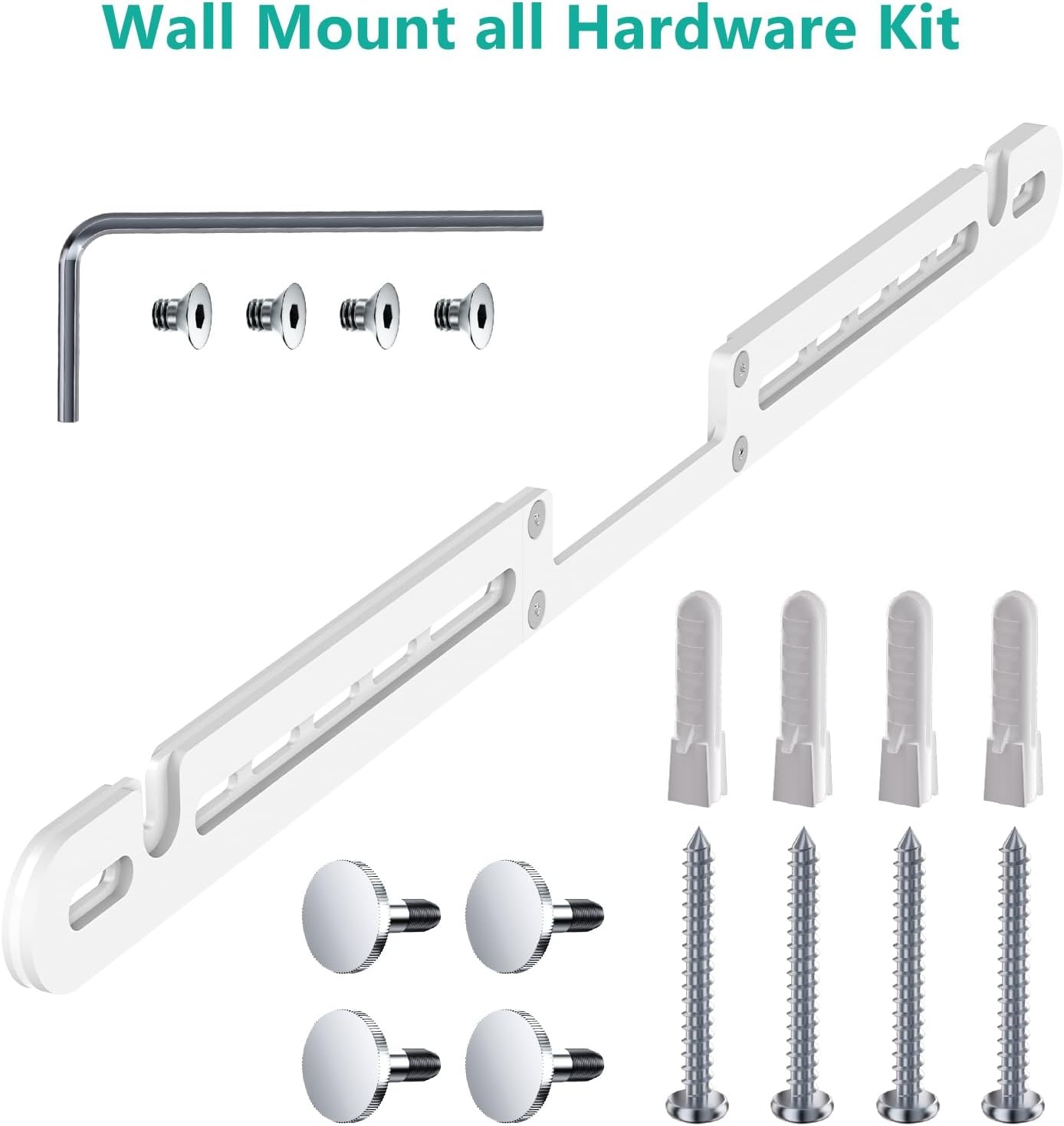 image:imageWALI Soundbar Mount for Sonos Arc and Sonos Arc Ultra Sound bar Wall Mount Bracket Hidden Design Mount on Wall Under TV Installation BlackWhite