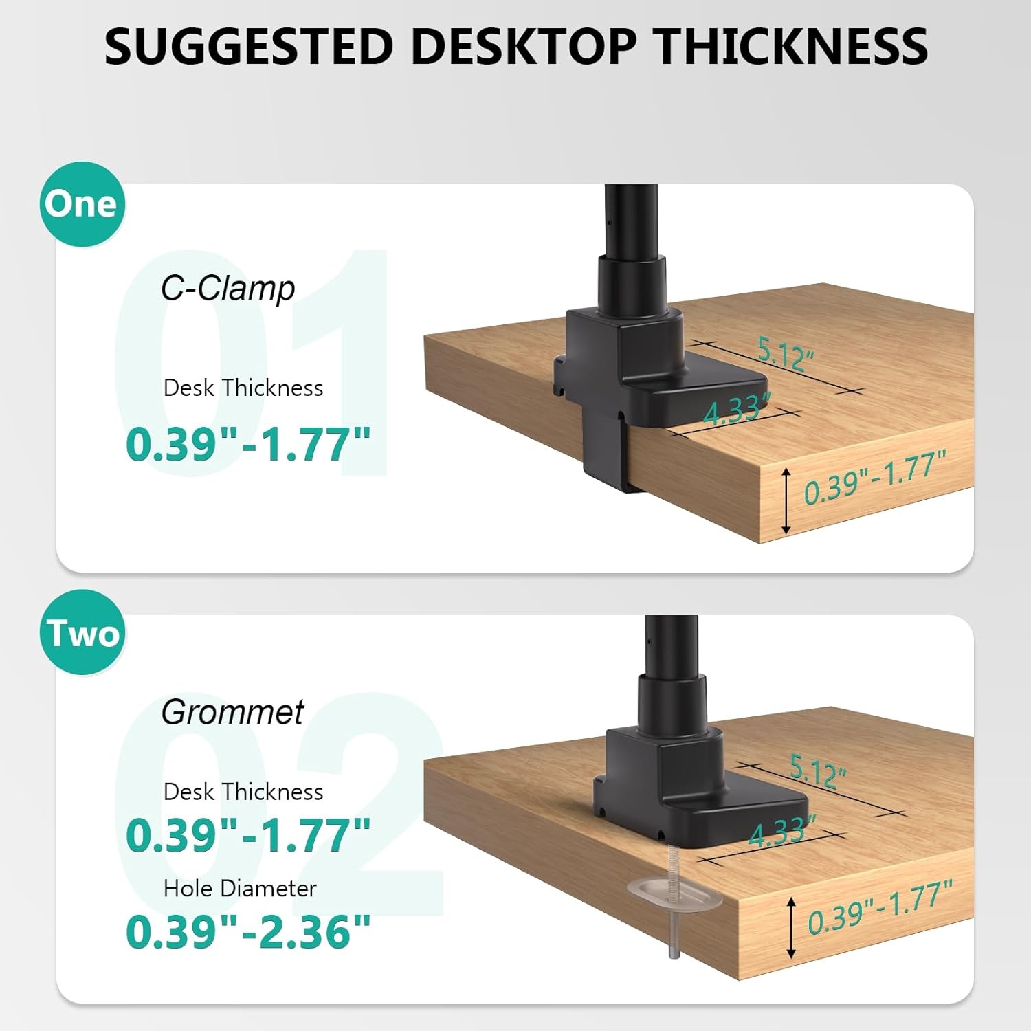 image:imageWALI Triple Monitor Mount for 1334 inch Screens Full Adjustable 3 Monitors Desk Mount with Clamp amp Grommet Base Triple Monitors Arm up to 198lbs Each VESA 75x75 100x100 mm GSDM003XL Black1749