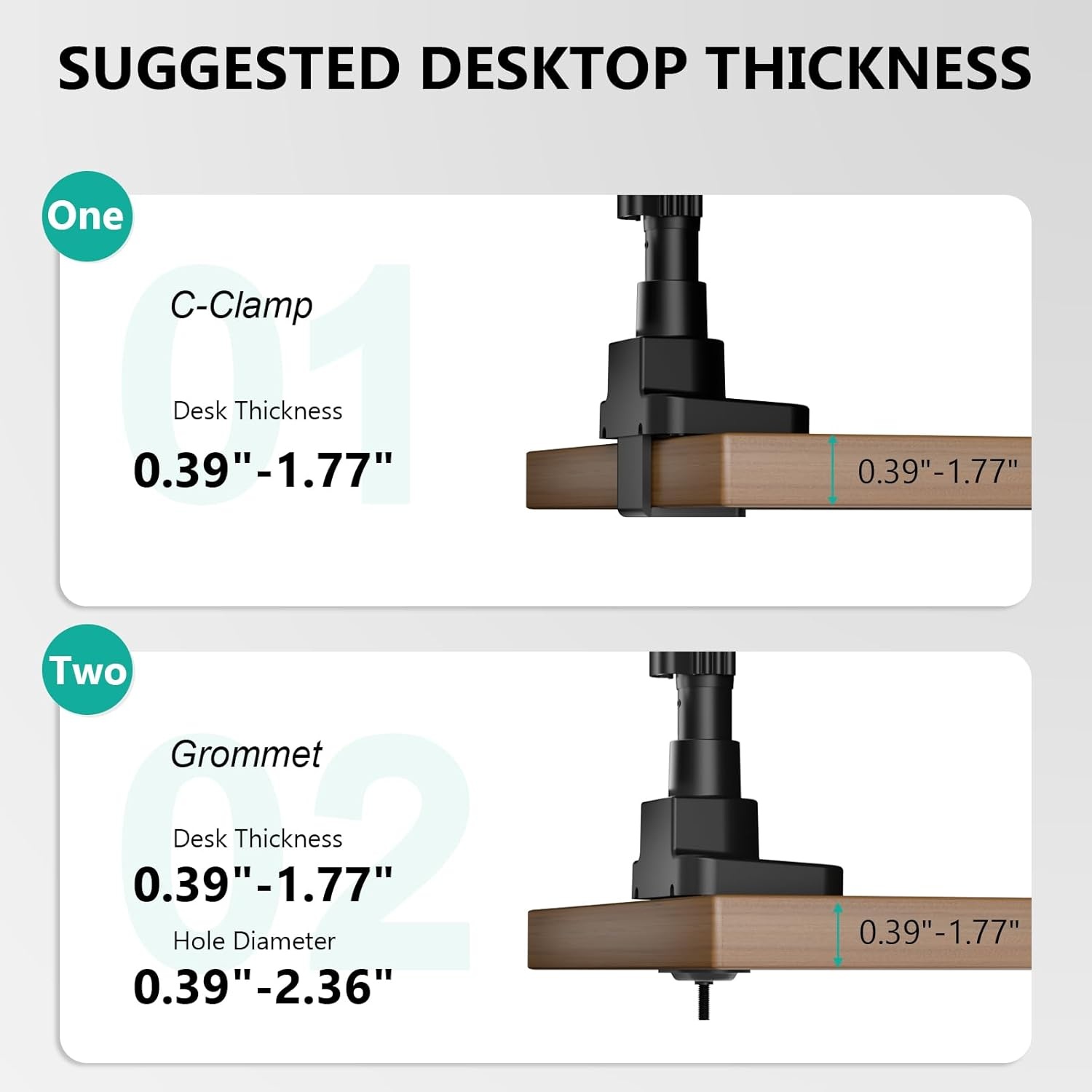 image:imageWALI Triple Monitor Mount for 1334 inch Screens Full Adjustable 3 Monitors Desk Mount with Clamp amp Grommet Base Triple Monitors Arm up to 198lbs Each VESA 75x75 100x100 mm GSDM003XL Black1349