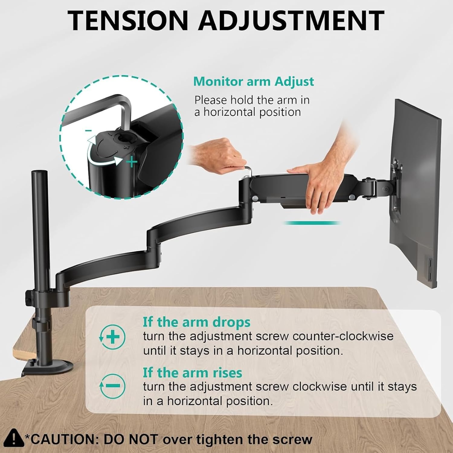 image:imageWALI Triple Monitor Mount for 1334 inch Screens Full Adjustable 3 Monitors Desk Mount with Clamp amp Grommet Base Triple Monitors Arm up to 198lbs Each VESA 75x75 100x100 mm GSDM003XL Black1332