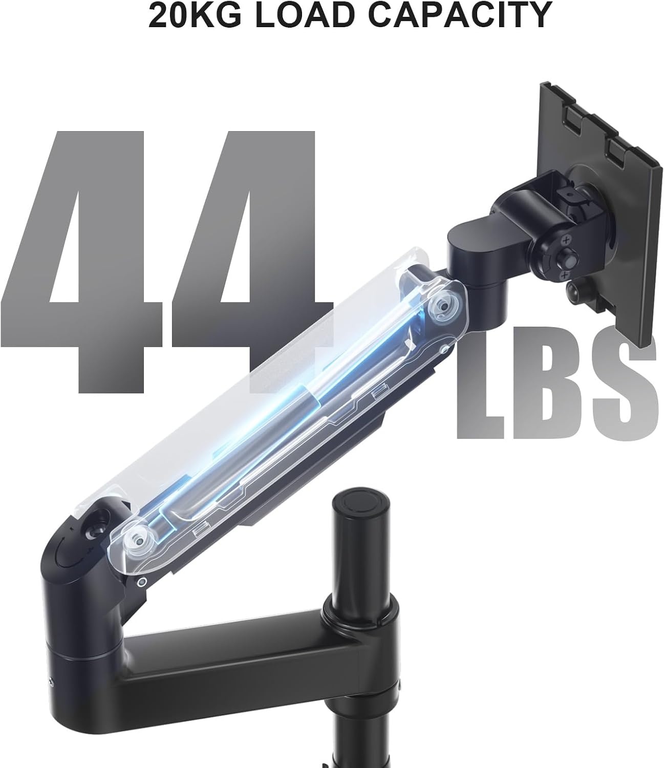 image:imageWALI Triple Monitor Mount for 1334 inch Screens Full Adjustable 3 Monitors Desk Mount with Clamp amp Grommet Base Triple Monitors Arm up to 198lbs Each VESA 75x75 100x100 mm GSDM003XL Black1343