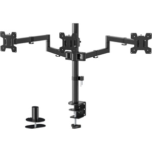 image:imageWALI Single Monitor Mount Monitors Desk Mount Single Monitor Arm Holds Screen Up to 32inch 22lbs Fully Adjustable Mount Designed for Home Office ApplicationM001S BlackTriple