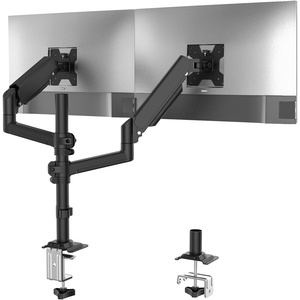 image:imageWALI Triple Monitor Mount for 1334 inch Screens Full Adjustable 3 Monitors Desk Mount with Clamp amp Grommet Base Triple Monitors Arm up to 198lbs Each VESA 75x75 100x100 mm GSDM003XL Black1333
