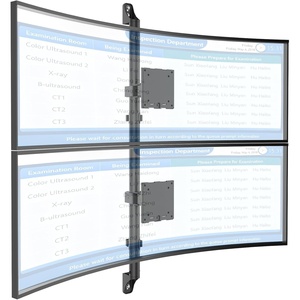 image:imageWALI Vertical Dual Monitor Wall Mount Stacked Monitor Wall Mount for 1749 Inch 2 Screens 44lbs each with Height Adjustment Heavy Duty Sturdy Steel Tilt Swivel Rotate Flexibility VESA 75x75100x100mmDual Arms Ultrawide