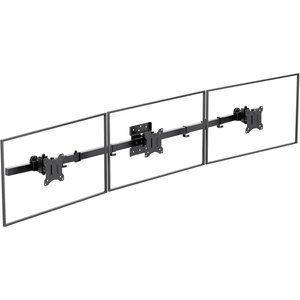 image:imageWALI Vertical Dual Monitor Wall Mount Stacked Monitor Wall Mount for 1749 Inch 2 Screens 44lbs each with Height Adjustment Heavy Duty Sturdy Steel Tilt Swivel Rotate Flexibility VESA 75x75100x100mmTriple Arms