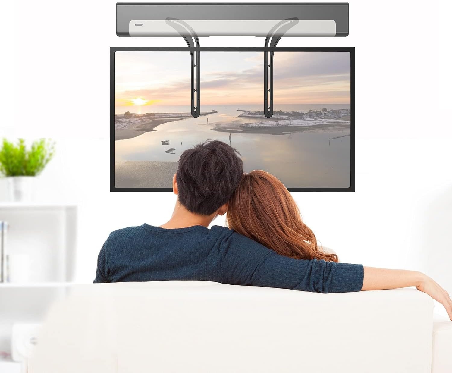 image:imageWALI Universal Soundbar Mount for TV HeavyDuty Bracket for Mounting Above or Below Screen Length Up to 167Fits SamsungSonyBoseLGVizioRokuVizioBose amp More SBR206Length Up to 17