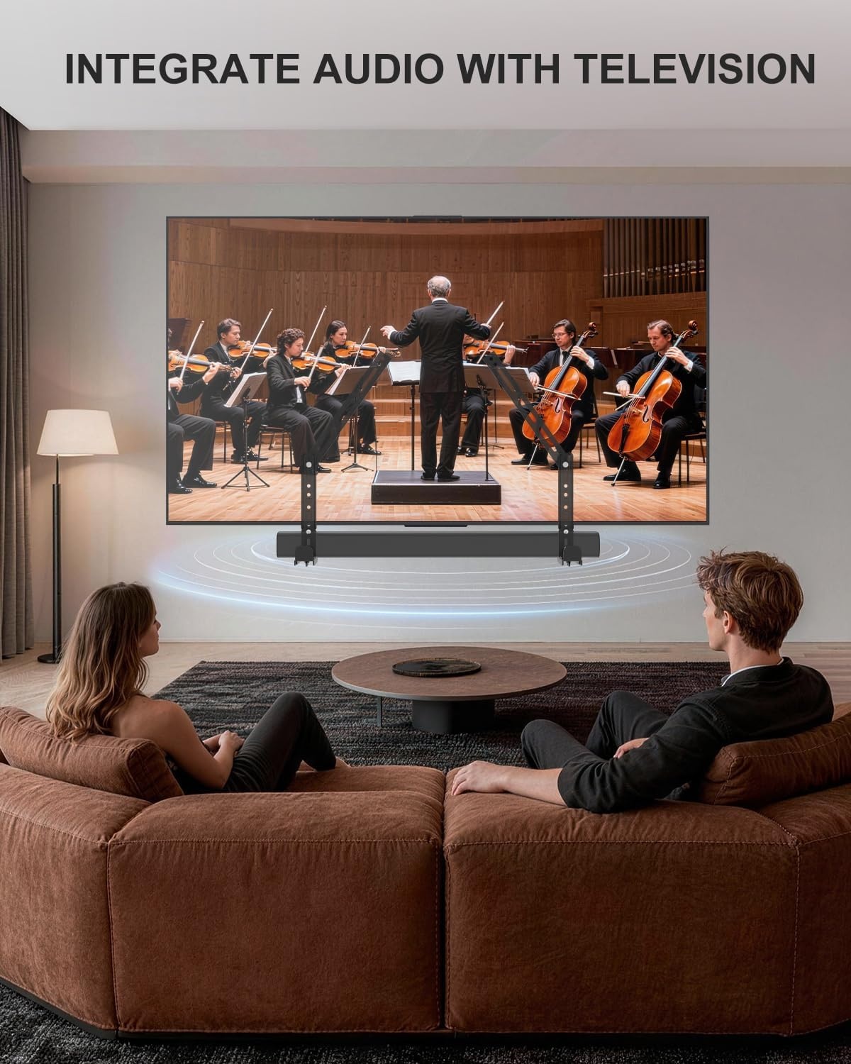 image:imageWALI Universal Soundbar Mount for TV HeavyDuty Bracket for Mounting Above or Below Screen Length Up to 167Fits SamsungSonyBoseLGVizioRokuVizioBose amp More SBR206Length Up to 167
