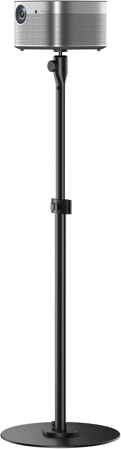 image:imageWALI Projector Ceiling Mount Tray Height Adjustable Wall Mount Holder for Projectors Hidden Cable Management Fits Projectors up to 22lbs 137 x 86 Platform White PM005WBlack