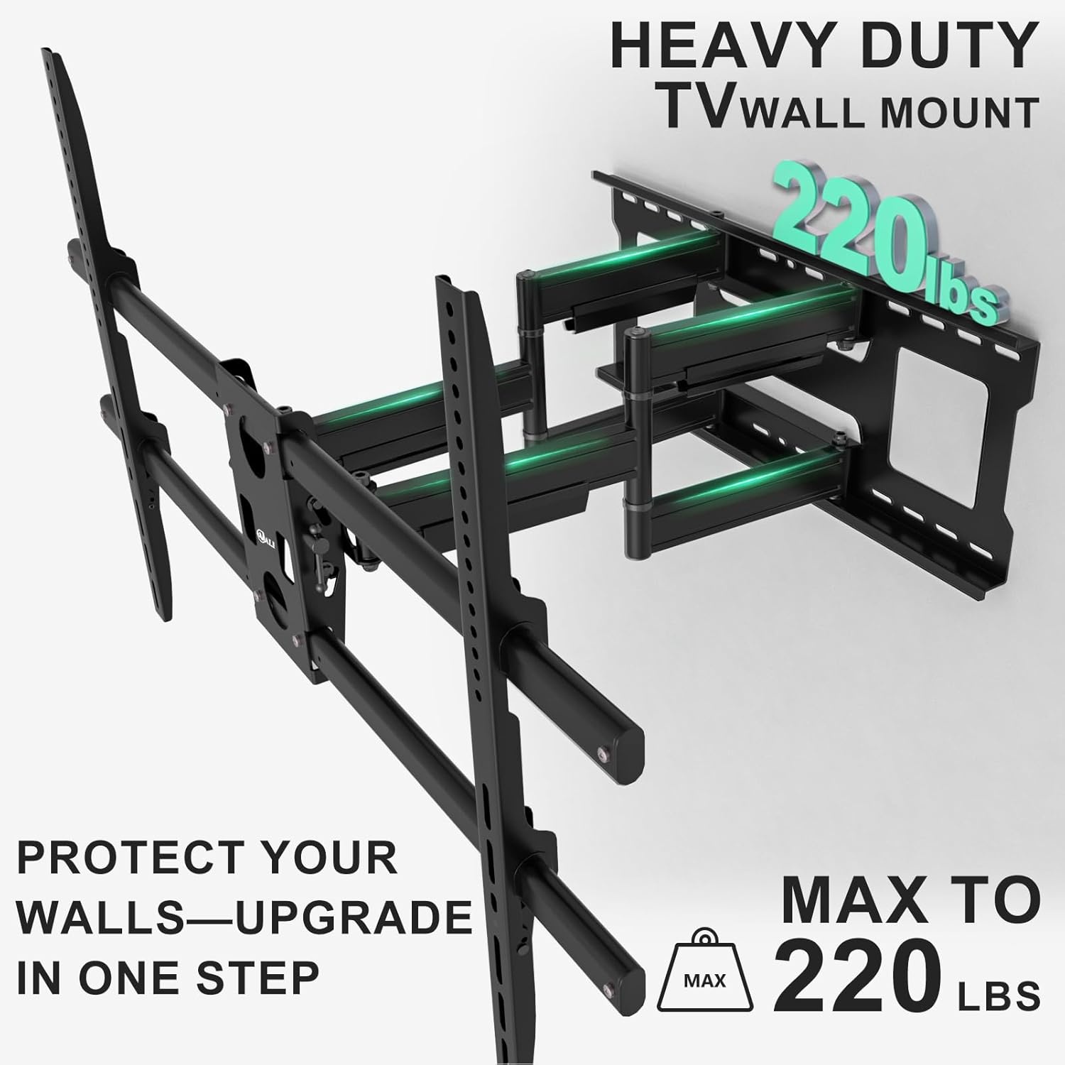 image:imageWALI TV Wall Mount Articulating LCD Monitor Full Motion 15 inch Extension Arm Tilt Swivel for Most 13 to 32 inch LED TV Flat Panel Screen with Mounting Holes up to 100x100mm 1330LM BlackBlack