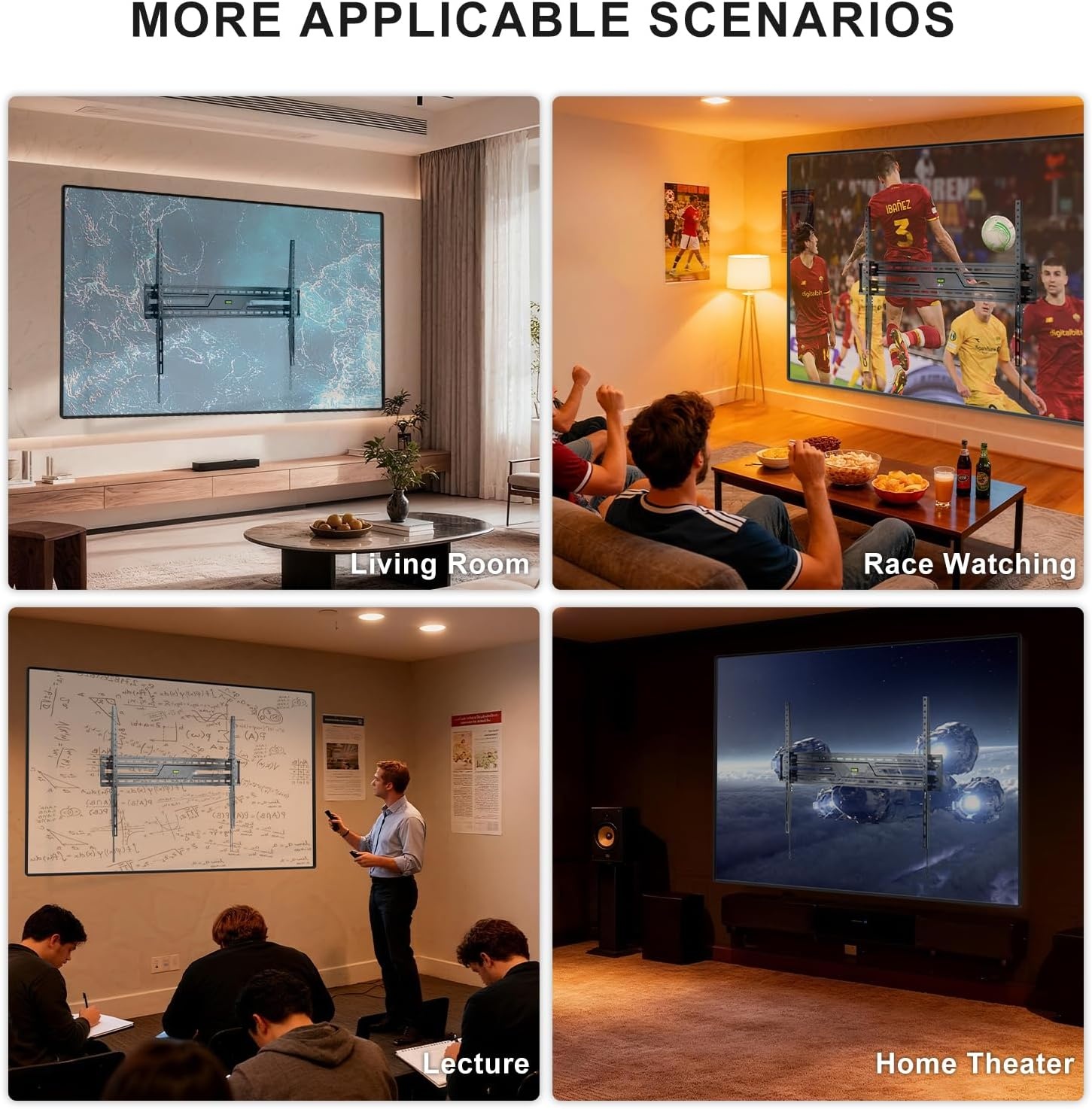 image:imageWALI TV Wall Mount Articulating LCD Monitor Full Motion 15 inch Extension Arm Tilt Swivel for Most 13 to 32 inch LED TV Flat Panel Screen with Mounting Holes up to 100x100mm 1330LM BlackBlack