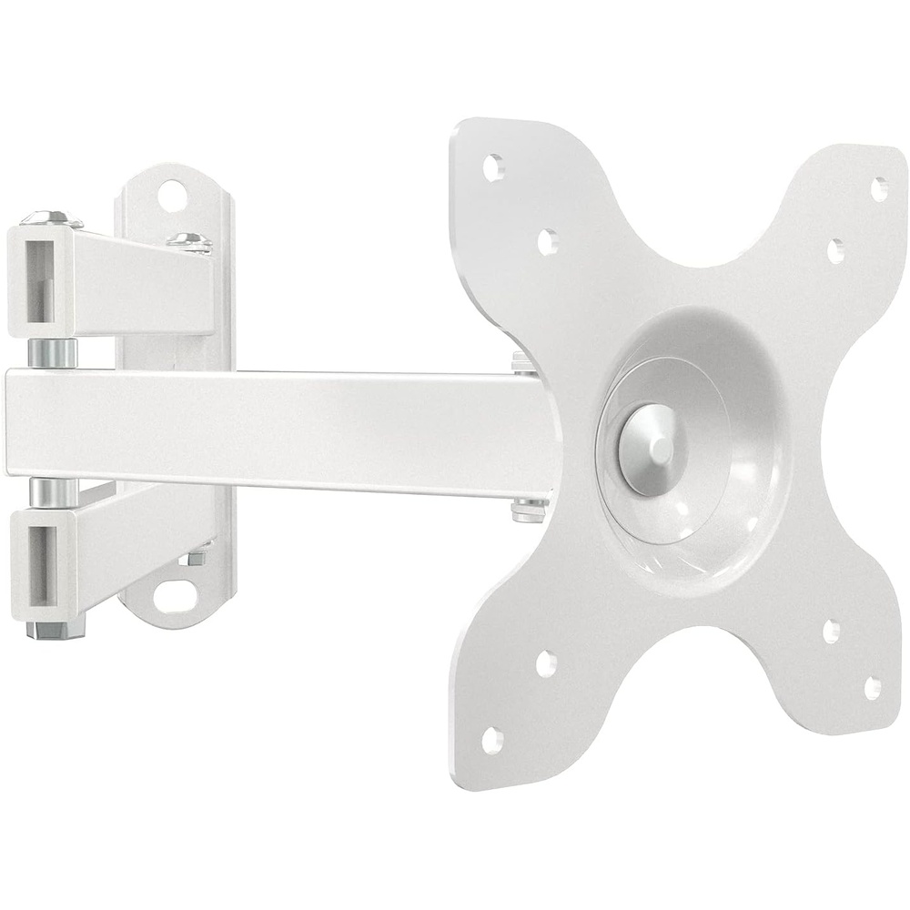 image:imageWALI TV Wall Mount Articulating LCD Monitor Full Motion 15 inch Extension Arm Tilt Swivel for Most 13 to 32 inch LED TV Flat Panel Screen with Mounting Holes up to 100x100mm 1330LM BlackWhite