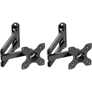 image:imageWALI TV Wall Mount Articulating LCD Monitor Full Motion 15 inch Extension Arm Tilt Swivel for Most 13 to 32 inch LED TV Flat Panel Screen with Mounting Holes up to 100x100mm 1330LM BlackBlack