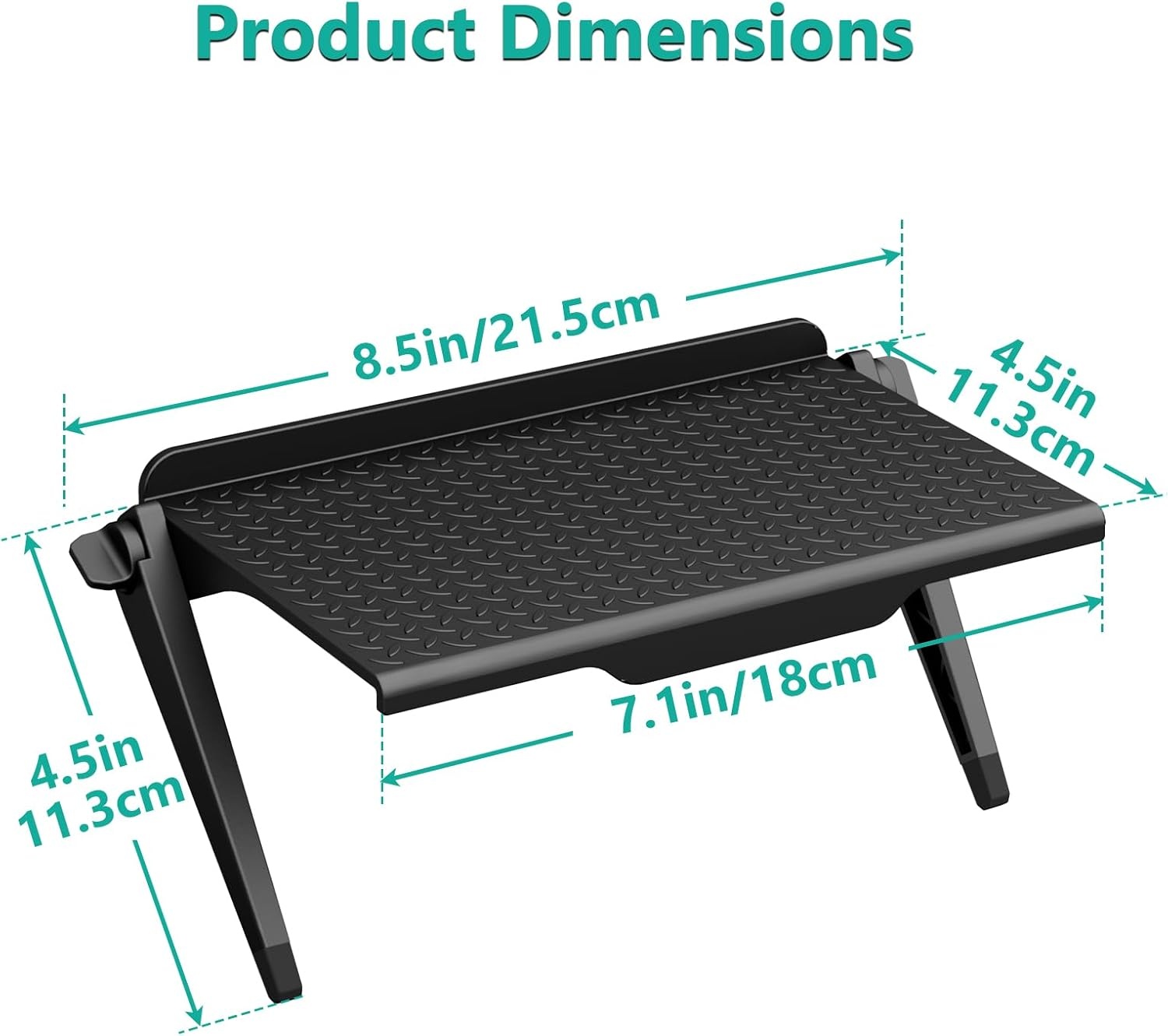 image:imageWALI TV Top Shelf 2 Pieces 8 Inch Adjustable Monitor Top Shelf Screen Storage Computer Screen Shelves Top TV Shelves for Cable Box Media Box Router DVD BlackTSP0012B