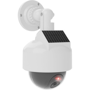 image:imageWALI Solar Fake Security Camera Wireless Dummy Dome Camera Simulated Surveillance Cameras for Home Gardenamp Business OutdoorIndoor with Flashing Red LEDDOWSOLWhite