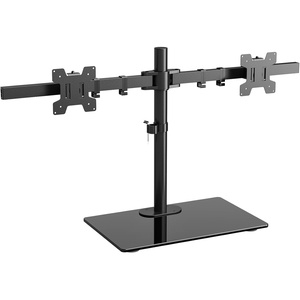 image:imageWALI Free Standing Triple Monitor Mount Heavy Duty Triple Monitors Stand for 1327 inch Screens Adjustable 3 Monitor Arm Desk Mount with Swivel Tilt Rotation Grommet Base MF003N BlackDual