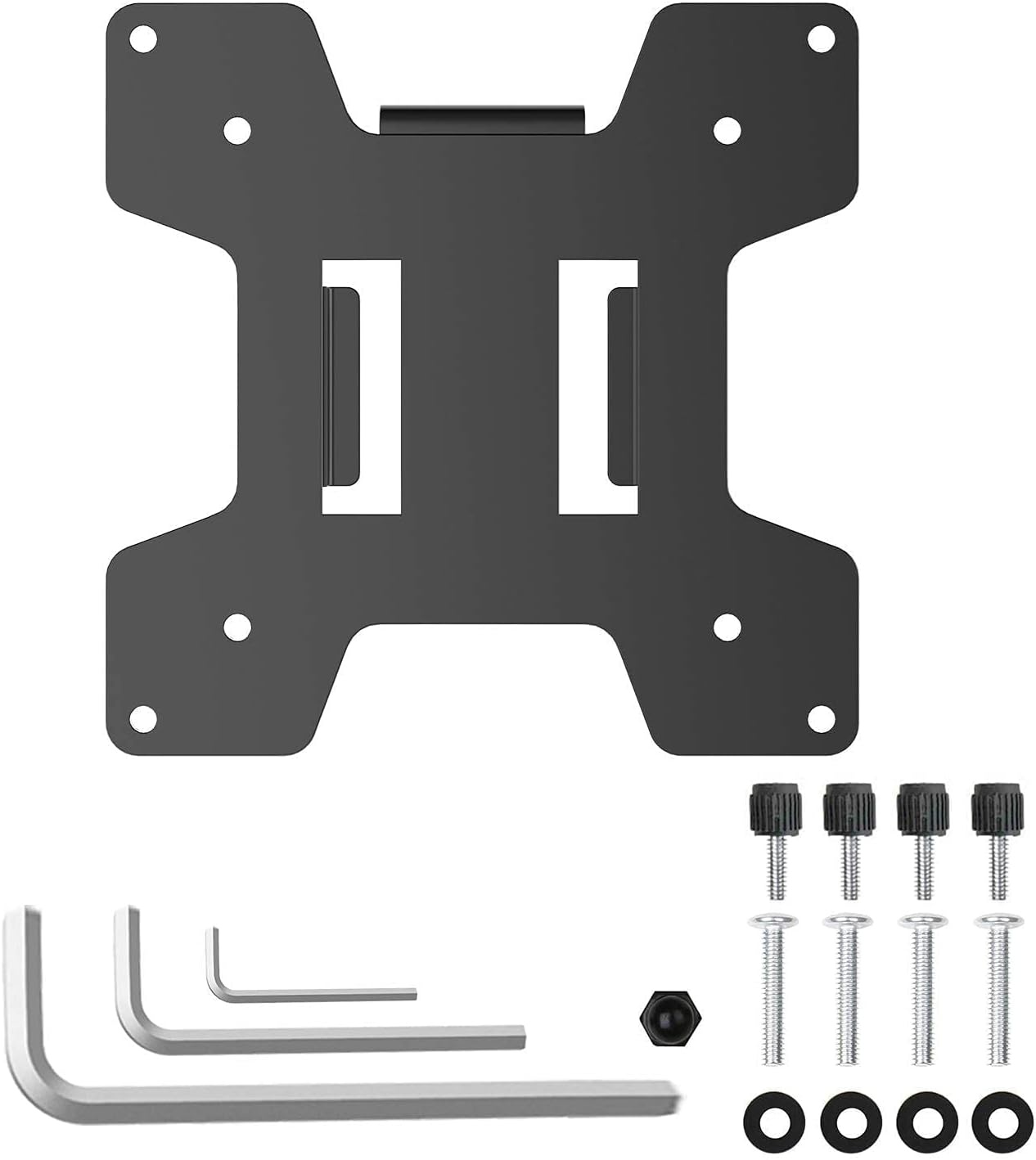 image:imageWALI Mounting Plate 75 by 75 mm to 100 by 100 mm Only for WALI Monitor Mounting System 1 Pack Black