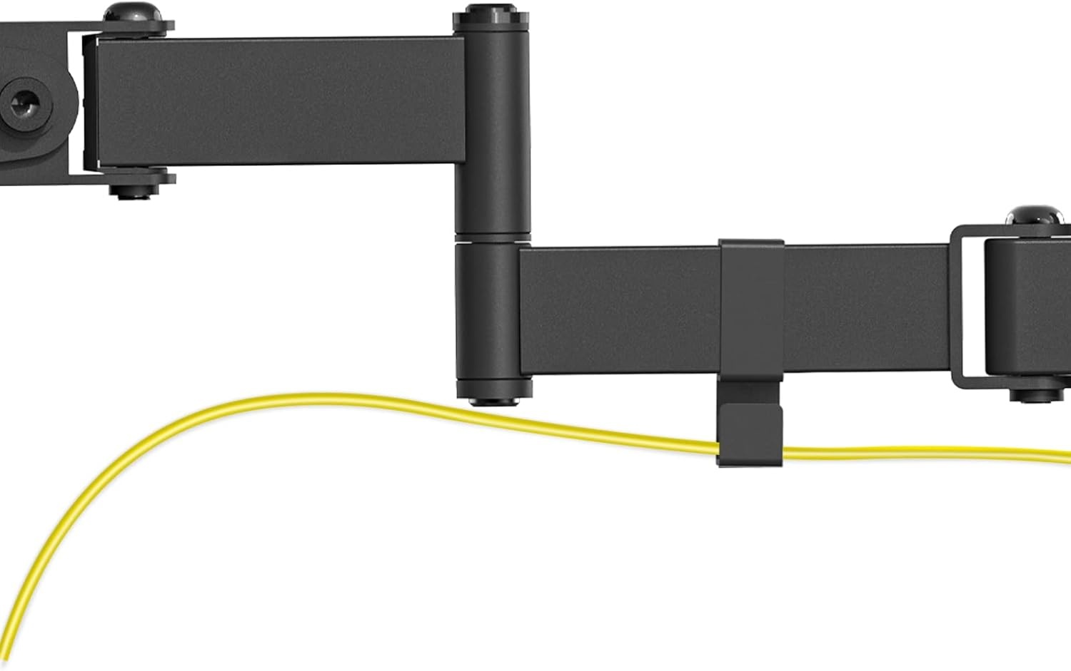 image:imageWALI Single Monitor Arm Mount for 17 to 32 Monitors Full Motion Steel Monitor Pole Mount Bracket with Removable VESA Plate 75mm and 100mm Vesa Mount for Outdoor Gazebo RVs 011ARM BlackMonitor Mount