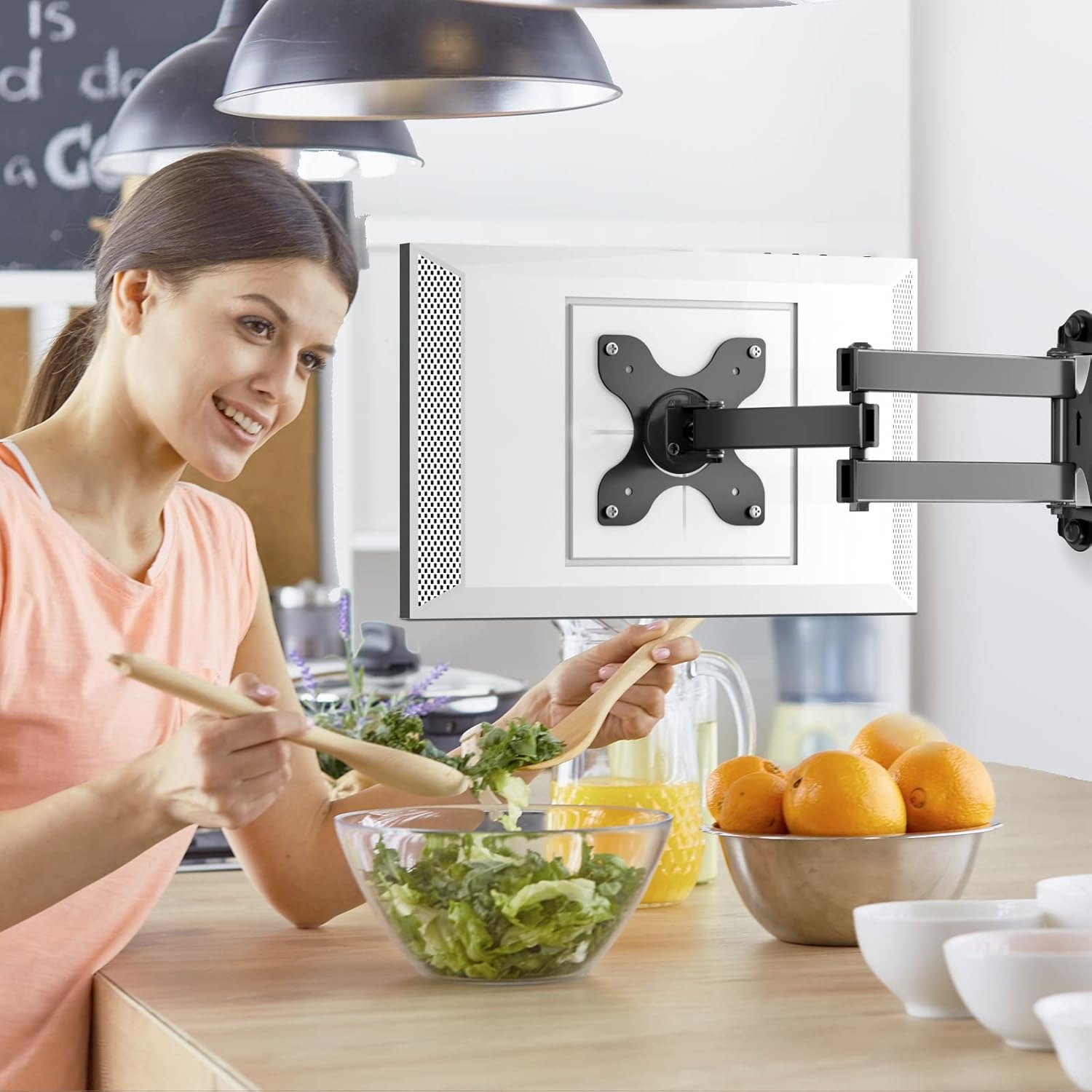 image:imageWALI Echo Show 1521 Stand Adjustable Stand for Echo Show 1521 and Up to 18 TabletsPortable Monitors 360 Degrees Rotating Tilt Foldable Show 15 21 Accessories for Kitchen Home Office SilverBlack