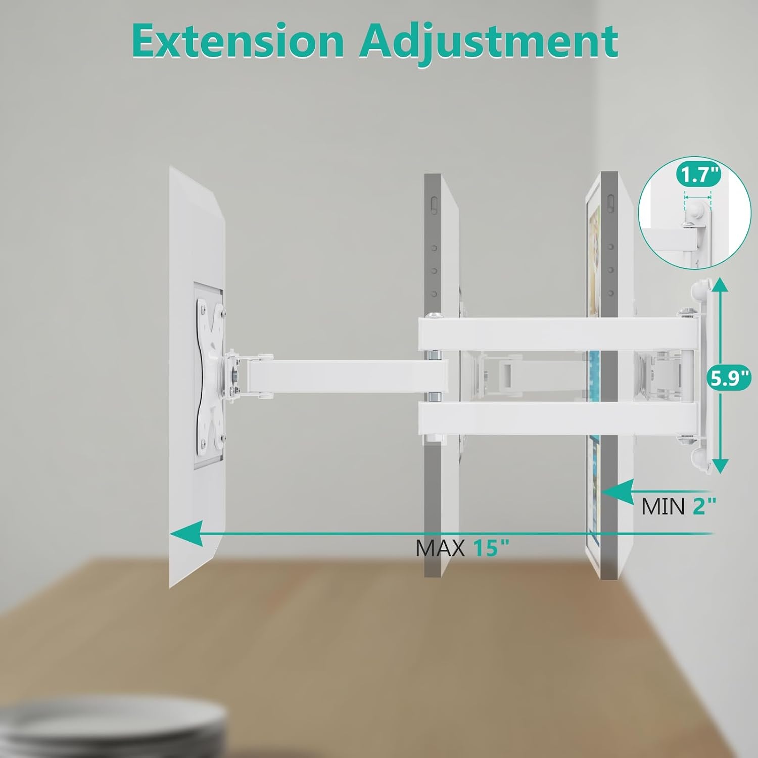 image:imageWALI Echo Show 1521 Stand Adjustable Stand for Echo Show 1521 and Up to 18 TabletsPortable Monitors 360 Degrees Rotating Tilt Foldable Show 15 21 Accessories for Kitchen Home Office SilverSnow White