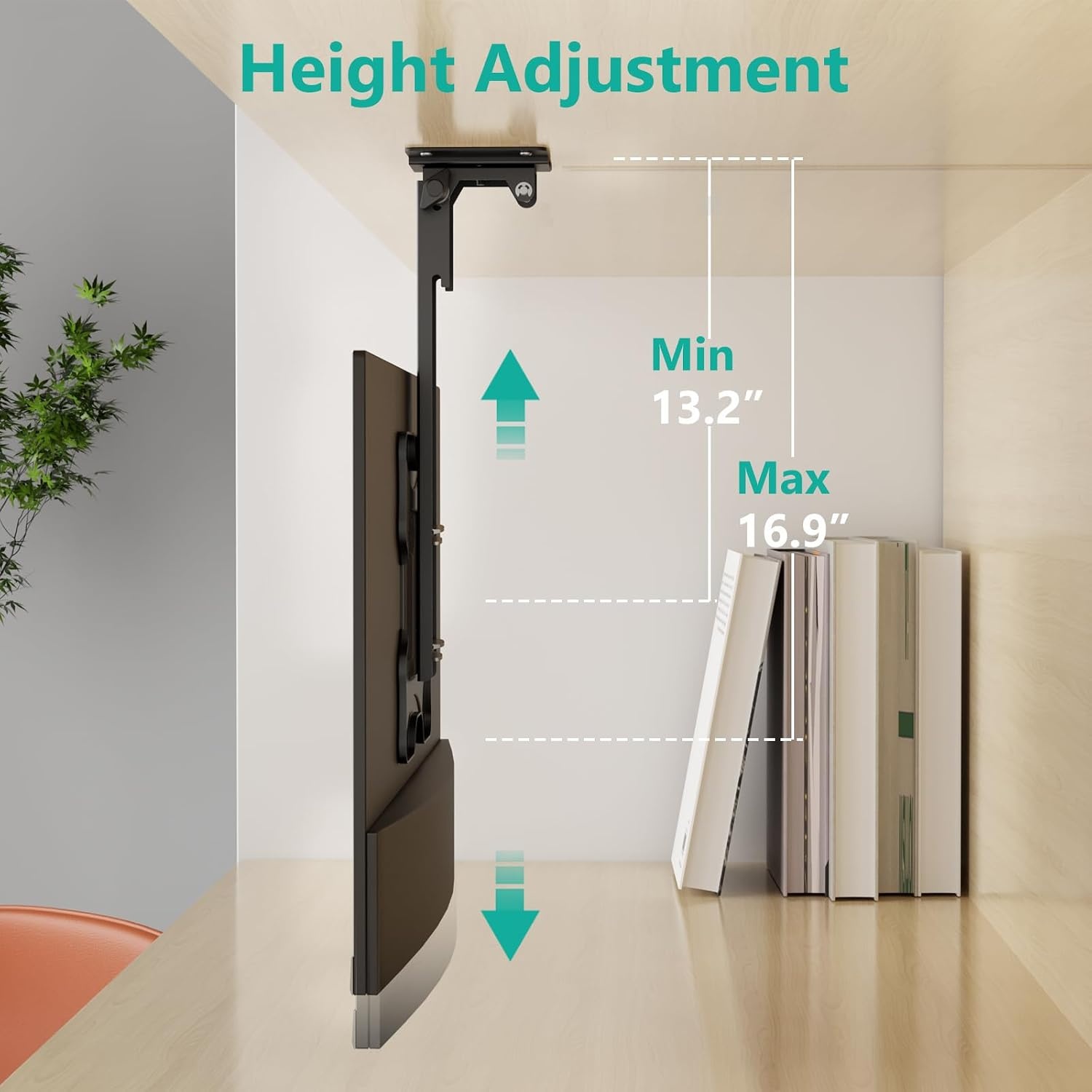 image:imageWALI Echo Show 1521 Stand Adjustable Stand for Echo Show 1521 and Up to 18 TabletsPortable Monitors 360 Degrees Rotating Tilt Foldable Show 15 21 Accessories for Kitchen Home Office SilverBlack