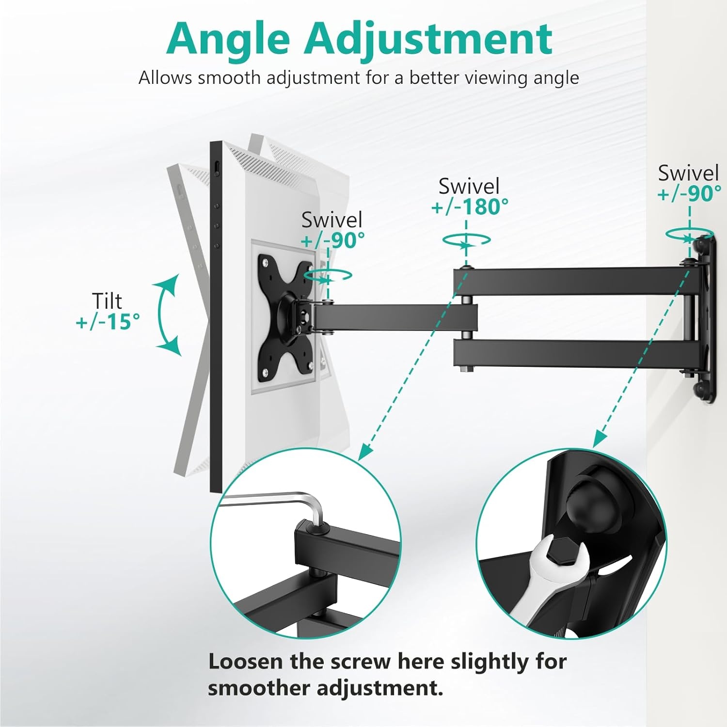 image:imageWALI Echo Show 1521 Stand Adjustable Stand for Echo Show 1521 and Up to 18 TabletsPortable Monitors 360 Degrees Rotating Tilt Foldable Show 15 21 Accessories for Kitchen Home Office SilverBlack