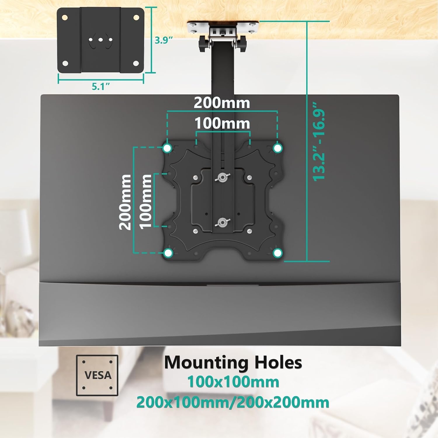 image:imageWALI Echo Show 1521 Stand Adjustable Stand for Echo Show 1521 and Up to 18 TabletsPortable Monitors 360 Degrees Rotating Tilt Foldable Show 15 21 Accessories for Kitchen Home Office SilverBlack