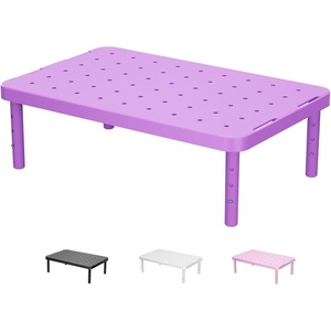 image:imageWALI Computer Monitor Stand for Desk Adjustable Laptop Riser Desk Monitor Stand Underneath Storage for Office School Supplies PTT001M 1 Pack MarbleViolet